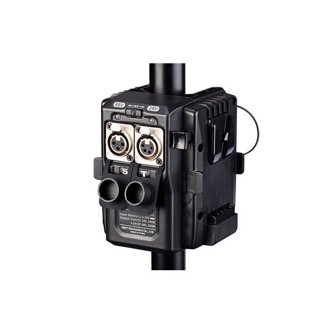 Swit  TD-R210S  500W Super High load 48V/24V  Flexible Stand-mounted Adaptor for dual batteries V-mount