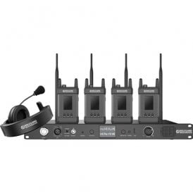SYSCOM1000T-4 Syscom 1000T Full Duplex Intercom System with 4 Belt Packs