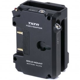 ESR-T08-BP-AB Battery Plate for RED V-RAPTOR - Gold Mount