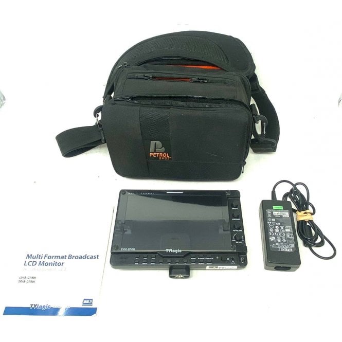 TV-Logic  LVM-074W 7-inch HD LCD Monitor with case, used