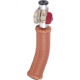 0390-0004-04 Short Leather Handgrip with Soft Comfortable Grip